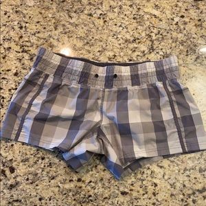 Lululemon Gray plaid shorts